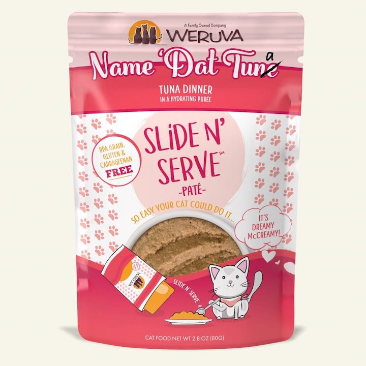 Weruva Cat Food Pouch Slide N' Serve Name Dat Tuna