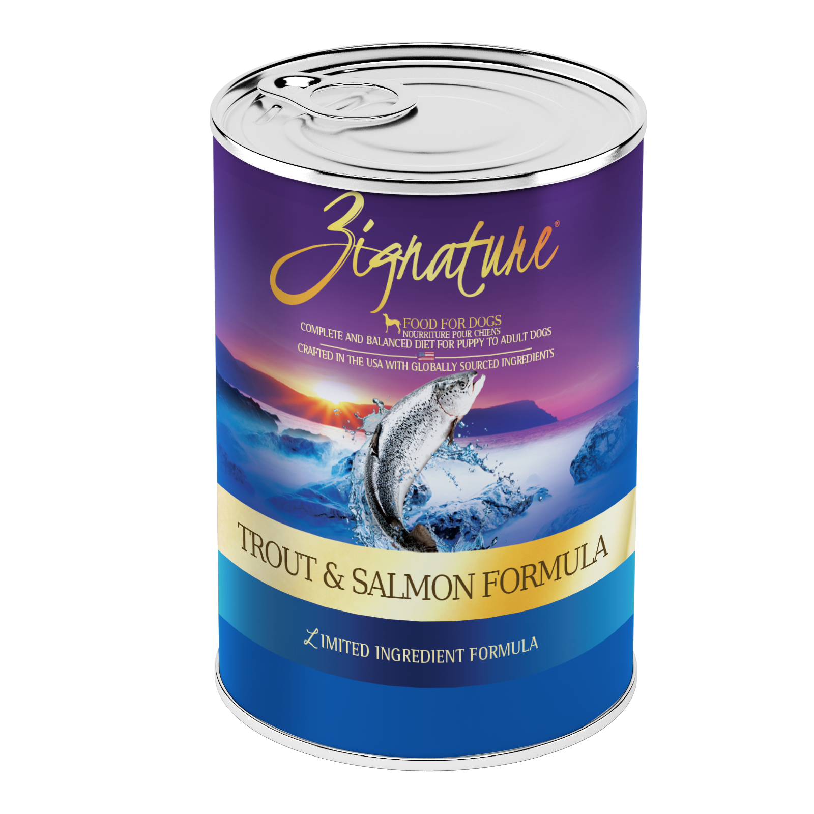 Zignature Canned Dog Food Trout & Salmon 13oz