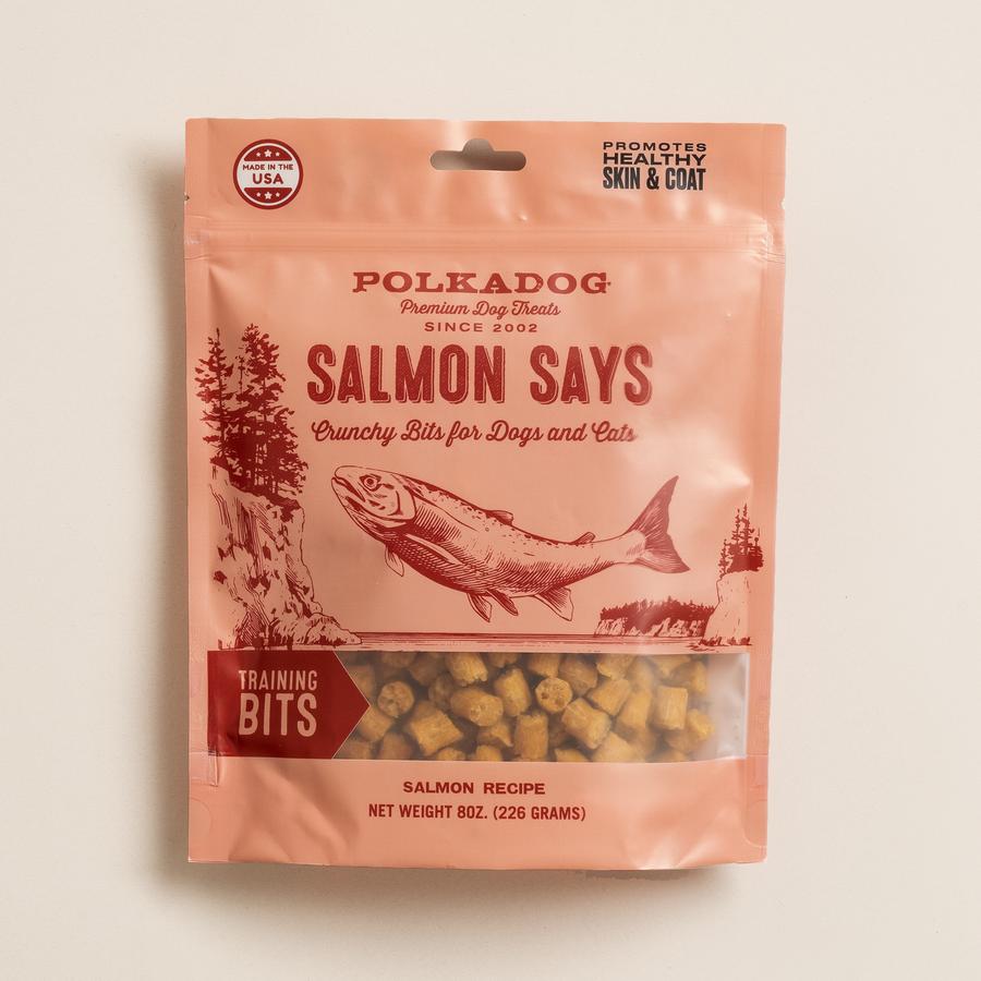 Polkadog Salmon Says Training Bits 8oz