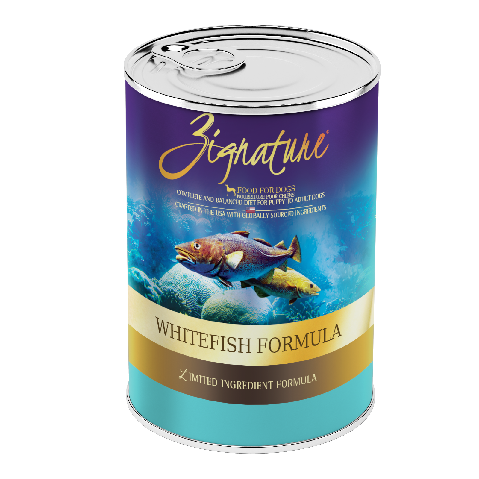 Zignature Canned Dog Food Whitefish 13oz