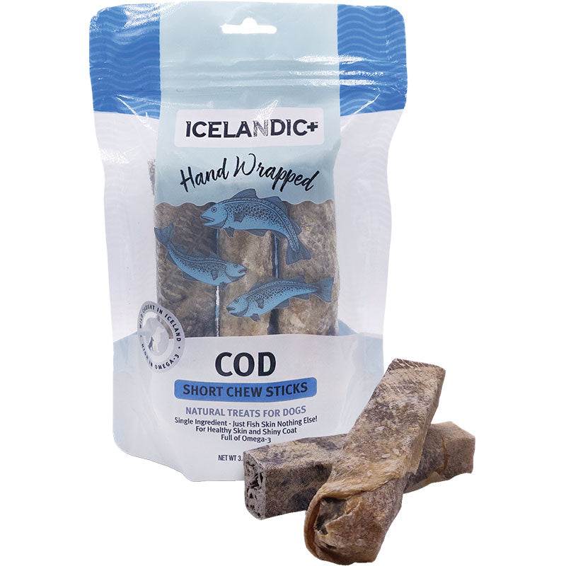 Icelandic Cod Short Chew Sticks 5in