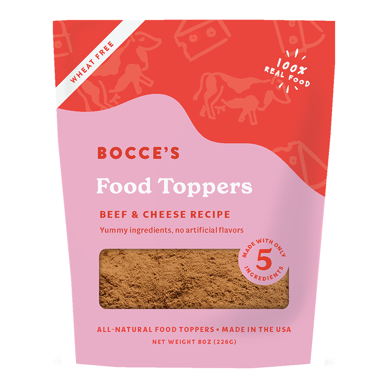 Bocce's Food Toppers Beef & Cheese Recipe 8oz