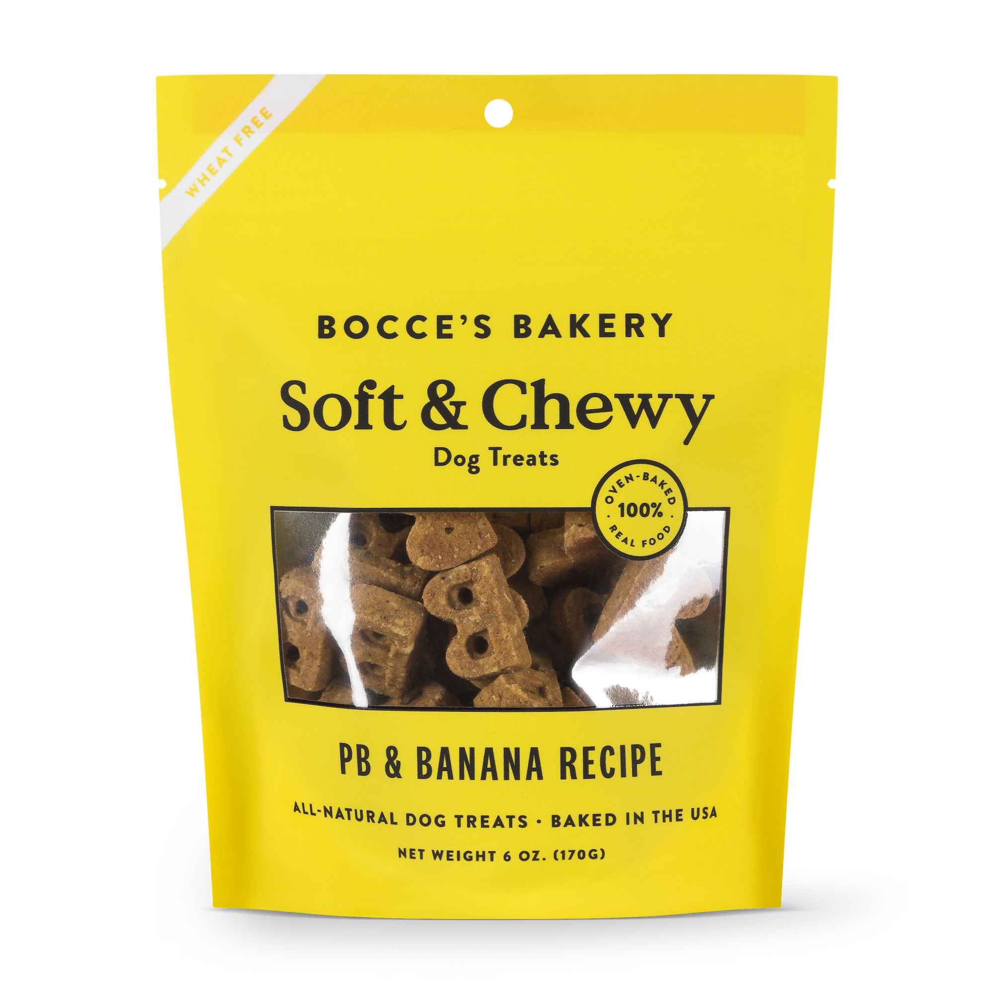 Bocce's Soft & Chewy Peanut Butter & Banana Recipe 6oz