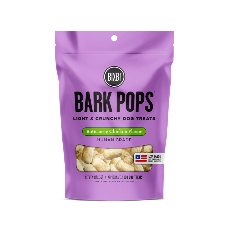 Bixbi Bark Pops Rotisserie Chicken Flavor 4oz