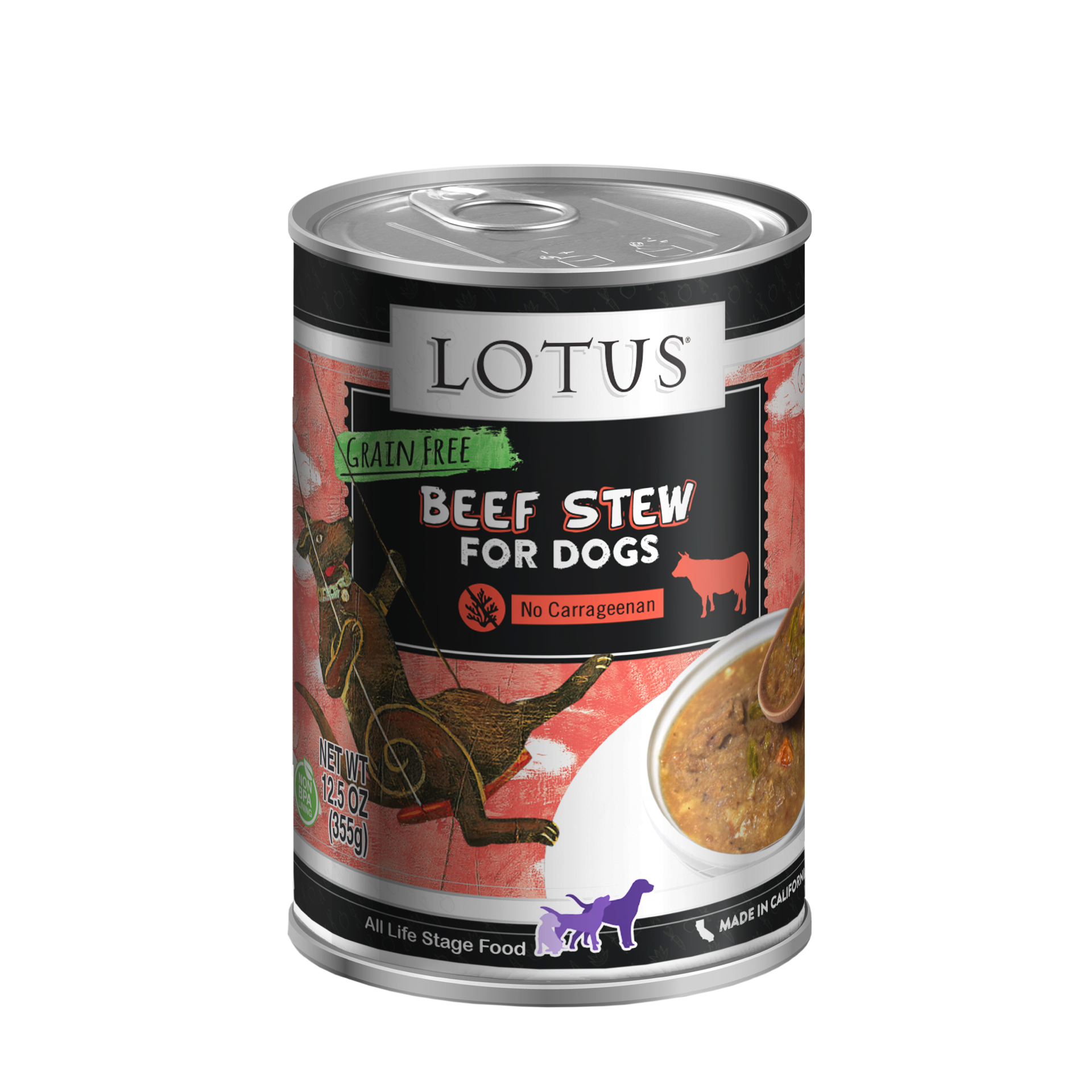 Lotus Canned Dog Food Beef Stew