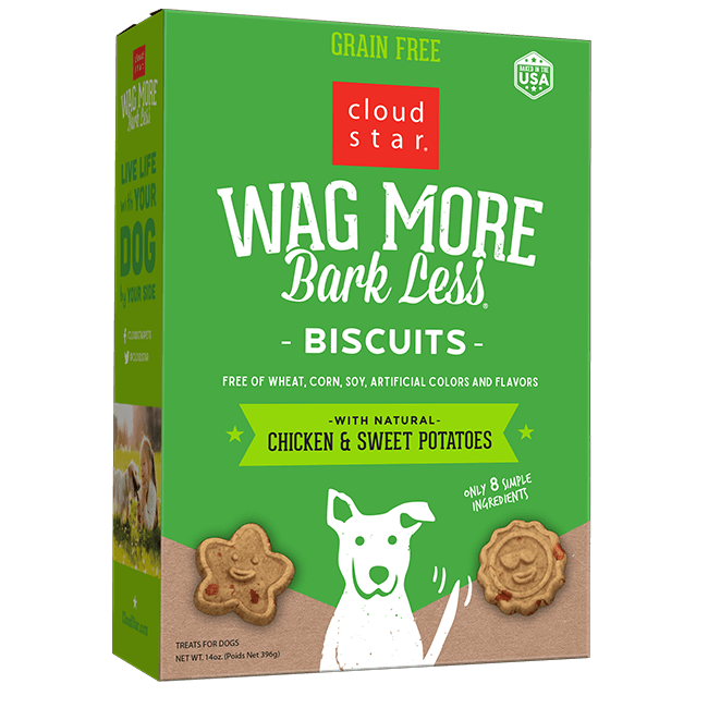 Cloud Star Wag More Chicken & Sweet Potato Biscuits 14oz