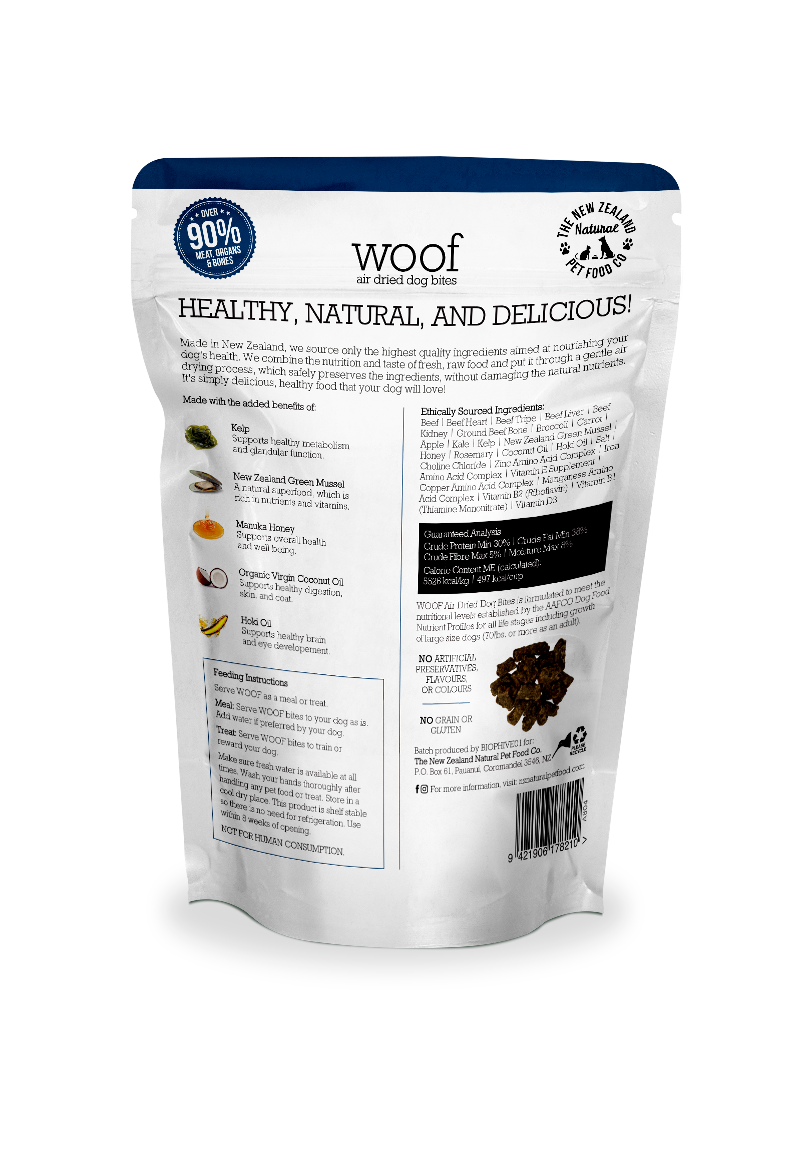 New Zealand Natural Air Dried Woof Beef