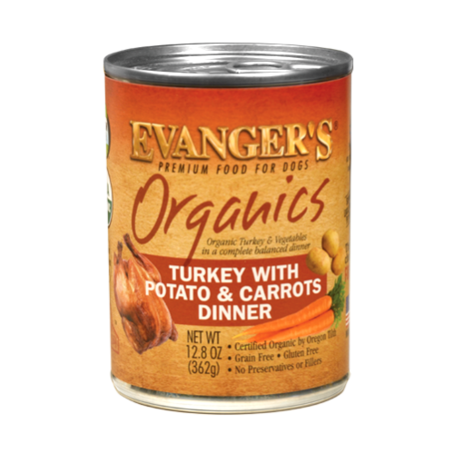 Evanger's Canned Dog Food Organic Turkey with Potato & Carrots 12.8oz