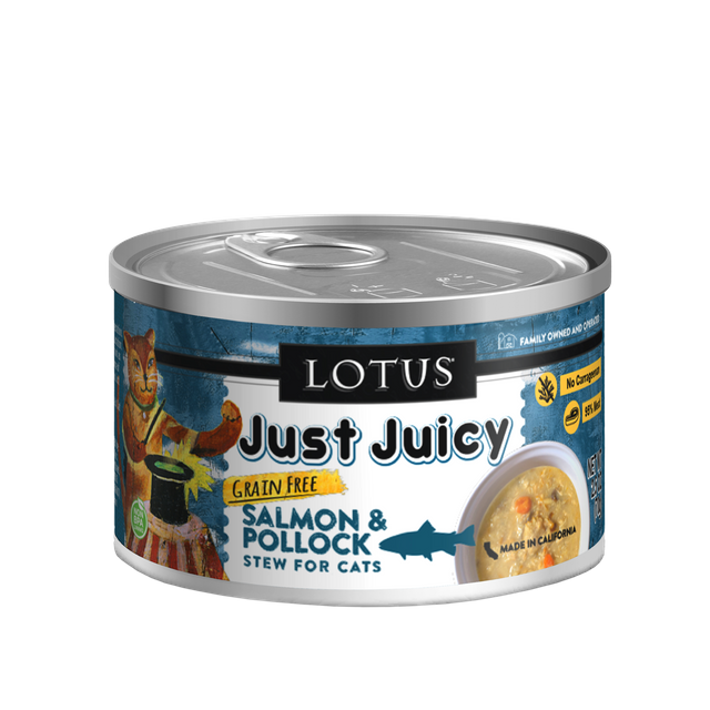 Lotus Canned Cat Food Just Juicy Salmon Stew