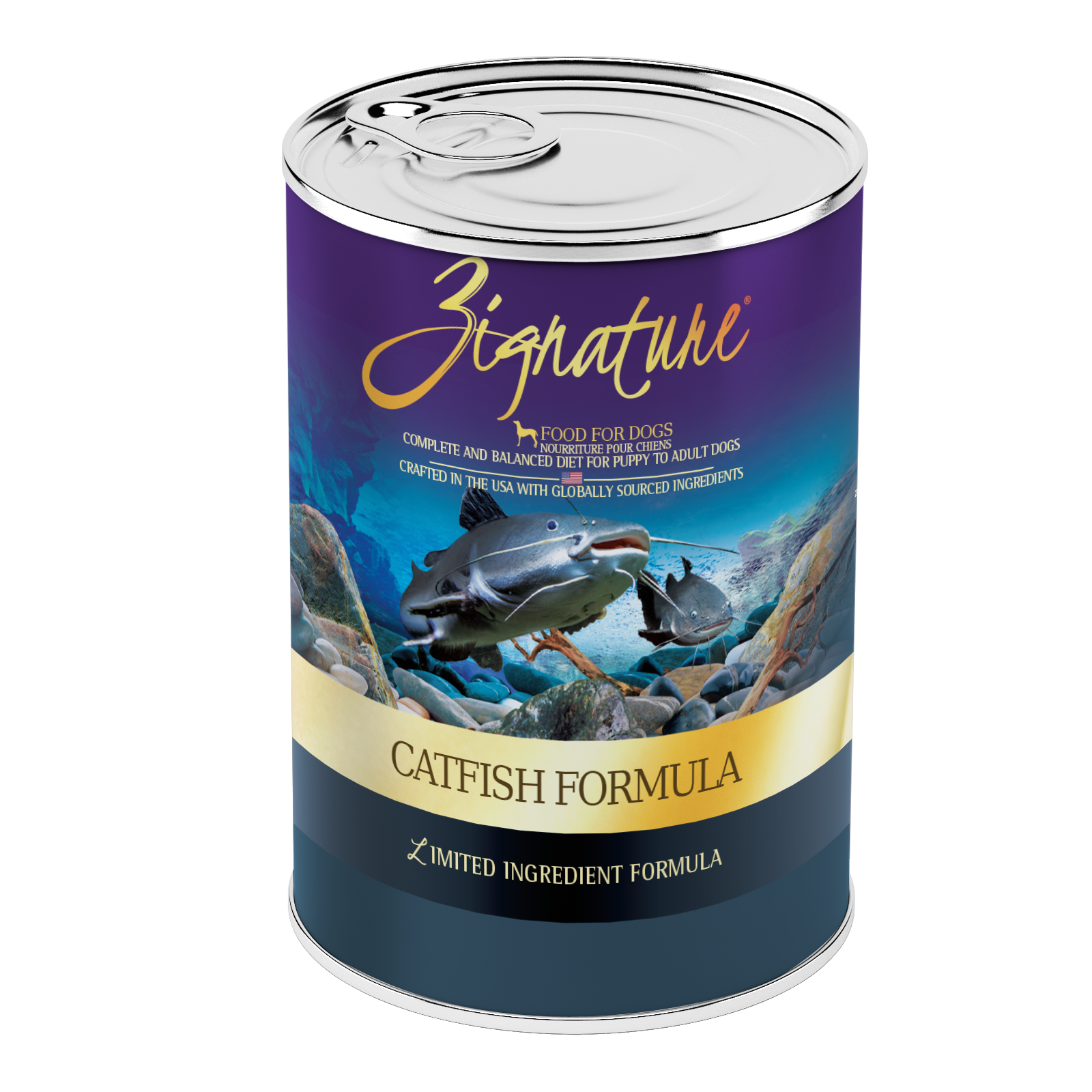 Zignature Canned Dog Food Catfish 13oz