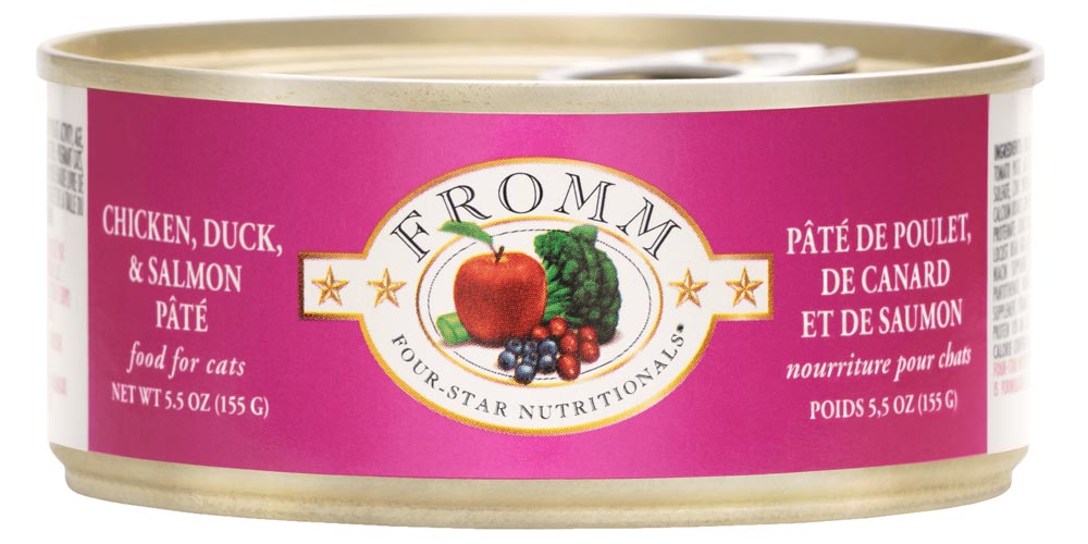 Fromm Canned Cat Food Chicken Duck & Salmon Pate 5.5oz